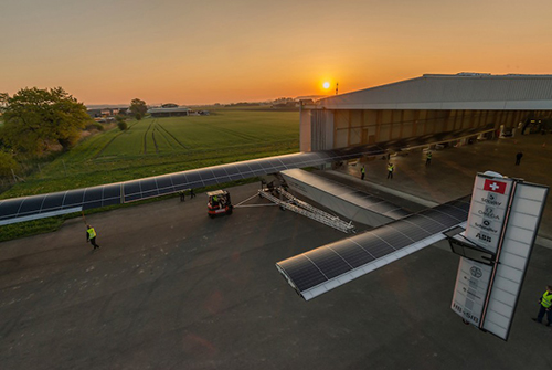 Early days of technical testing (Photo courtesy of Solar Impulse)