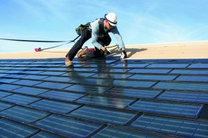 Powerhouse shingles, made of CIGS thin-film solar cells, are certified to resist up to 150-mph winds, hail up to 1.25 in. in diameter and heavy rain.