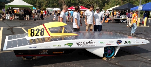Appalachian State University had the only entry we noticed to sport spoke wheels. 