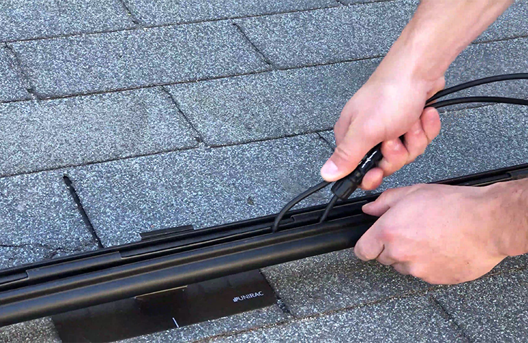 Mounting wires is just as important as mounting panels on rooftop projects