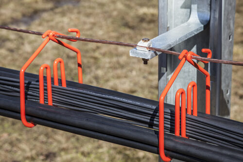 Wires at solar site