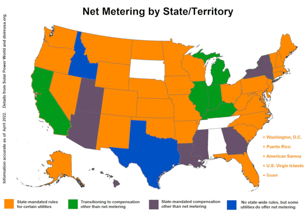 2022-update-which-states-offer-net-metering-for-certain-utilities