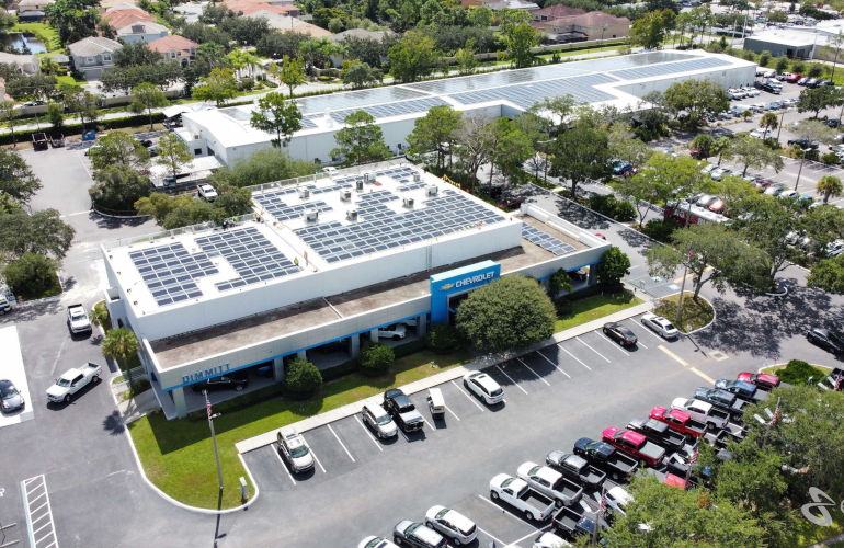 Florida Chevrolet dealership goes 100% solar