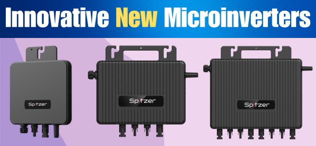 Spitzer Energy Announces NEW Microinverters 1 to 1, 2 to 1, and 4 to 1 with Highest AC Production Ever