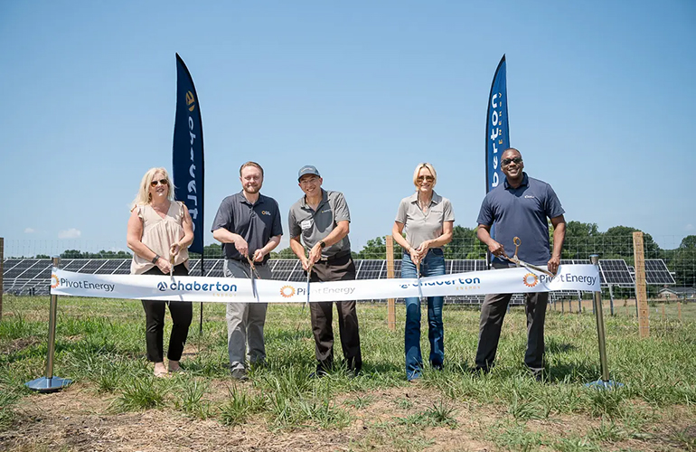 headline: Chaberton Energy cuts ribbon on 3.2-MW Maryland co