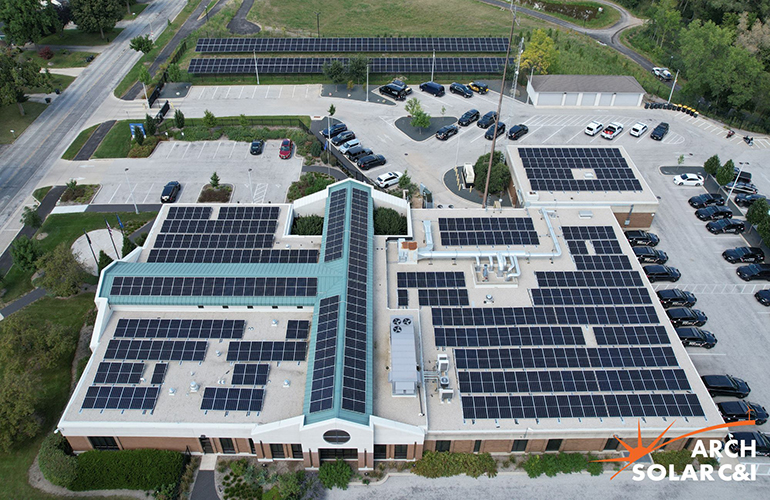 Arch Solar completes rooftop solar portfolios for two Wisconsin cities
